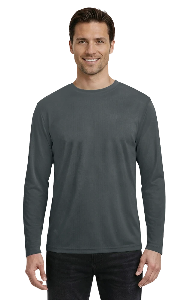Adult Value Wicking L/S Tee (Unisex) - Image 2
