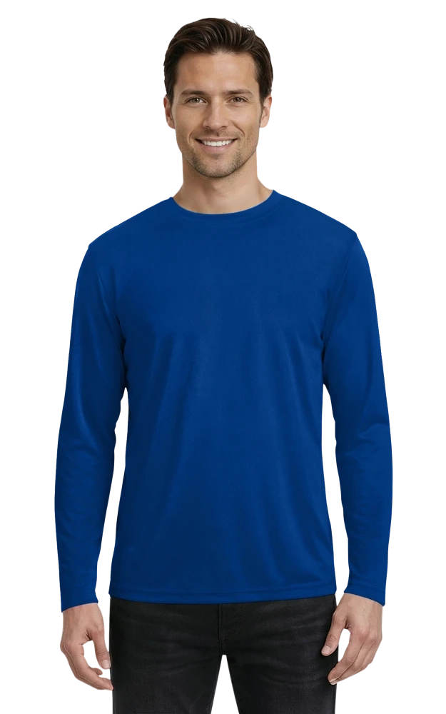 Adult Value Wicking L/S Tee (Unisex) - Image 4