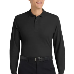 Port Authority® Silk Touch™ Long Sleeve Polo