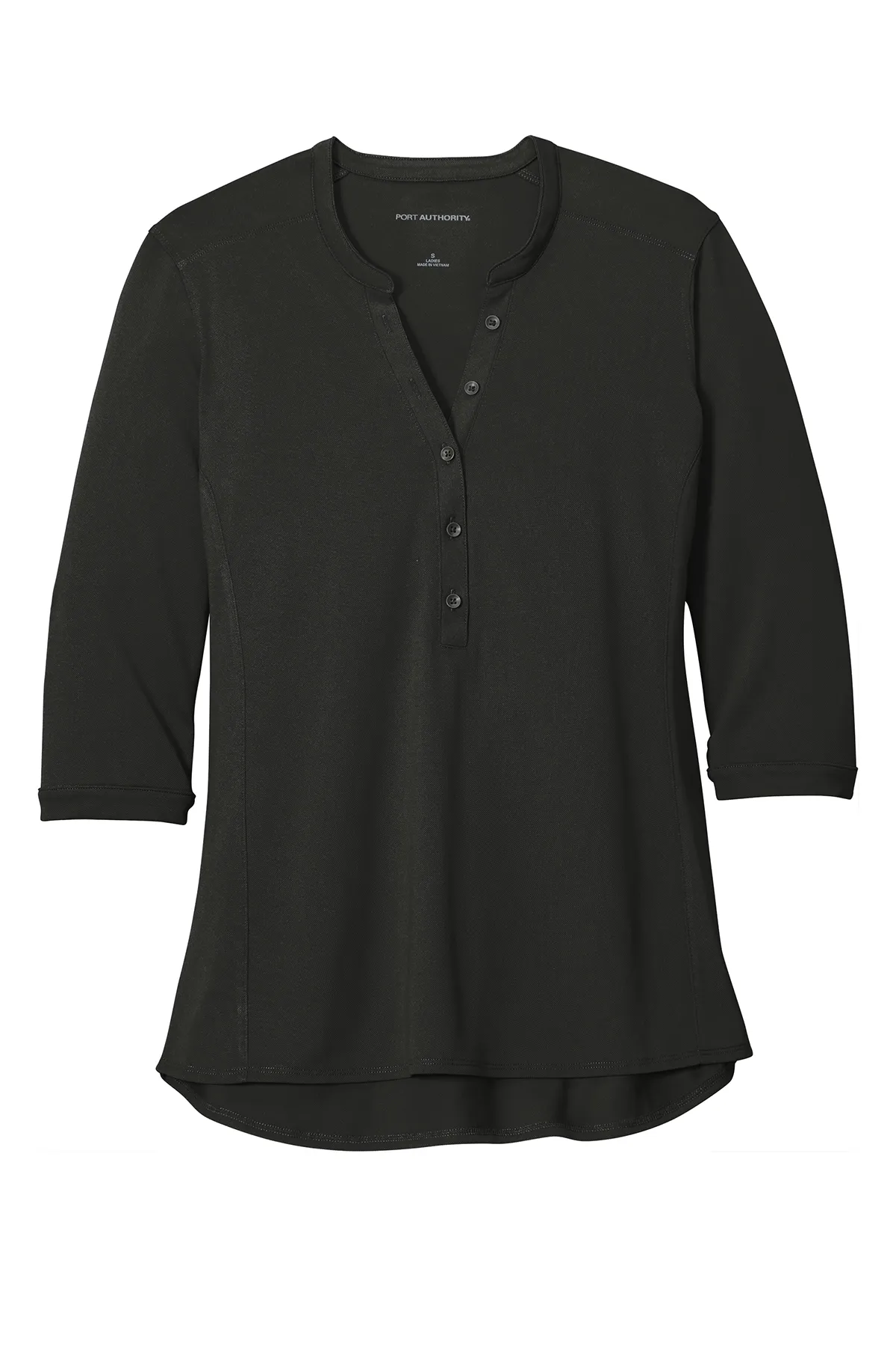Port Authority® Women's UV Choice Pique Henley - Image 2