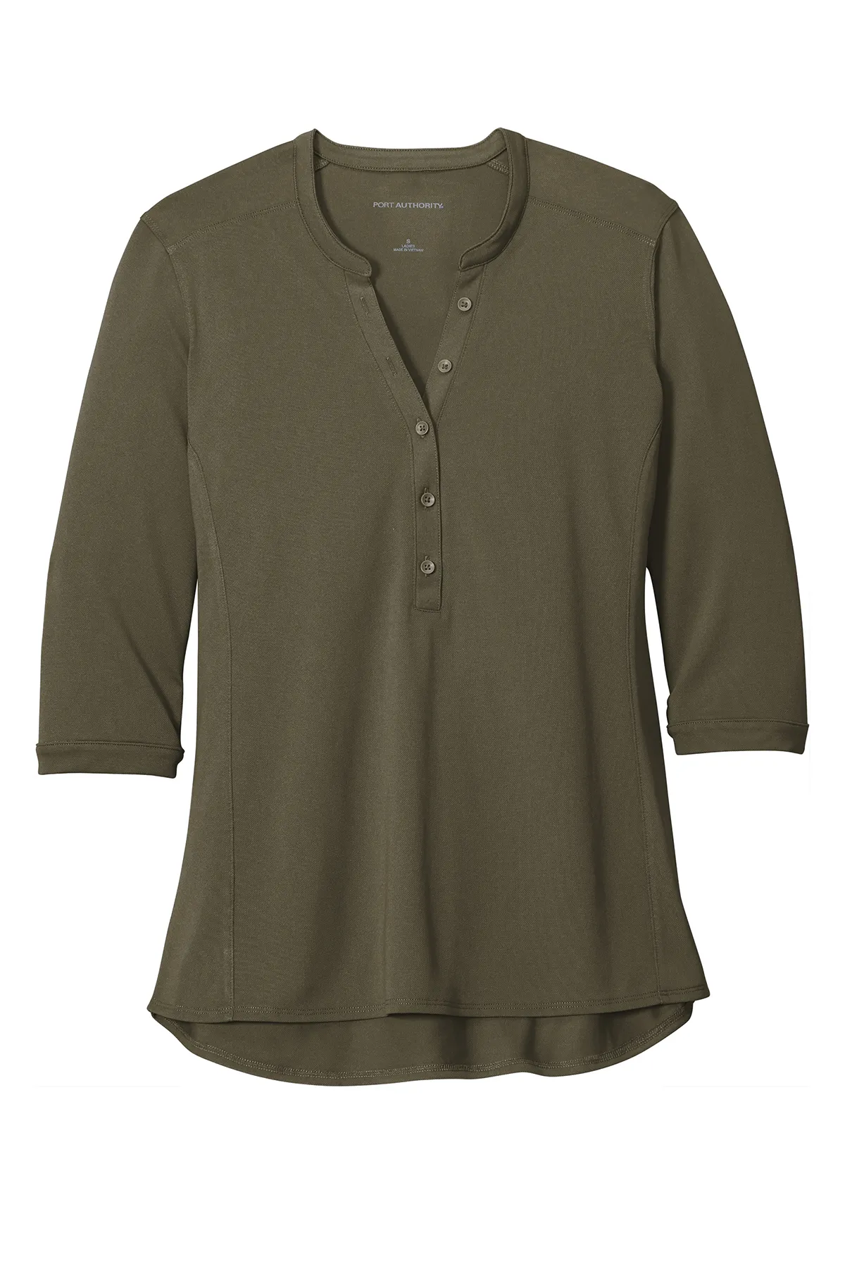 Port Authority® Women's UV Choice Pique Henley - Image 4