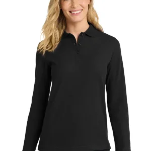 Port Authority® Women's Silk Touch™ Long Sleeve Polo