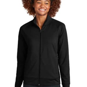 Sport-Tek® Women's Sport-Wick® Stretch Full-Zip Cadet Jacket