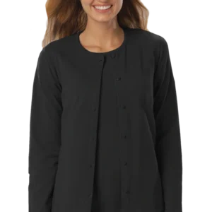 Ladies' L/S Button Front Cardigan