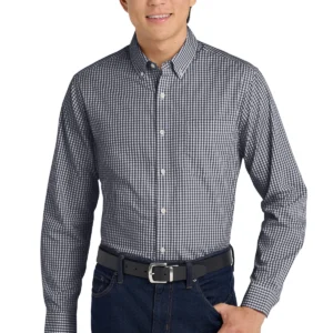 Port Authority® Broadcloth Gingham Easy Care Shirt