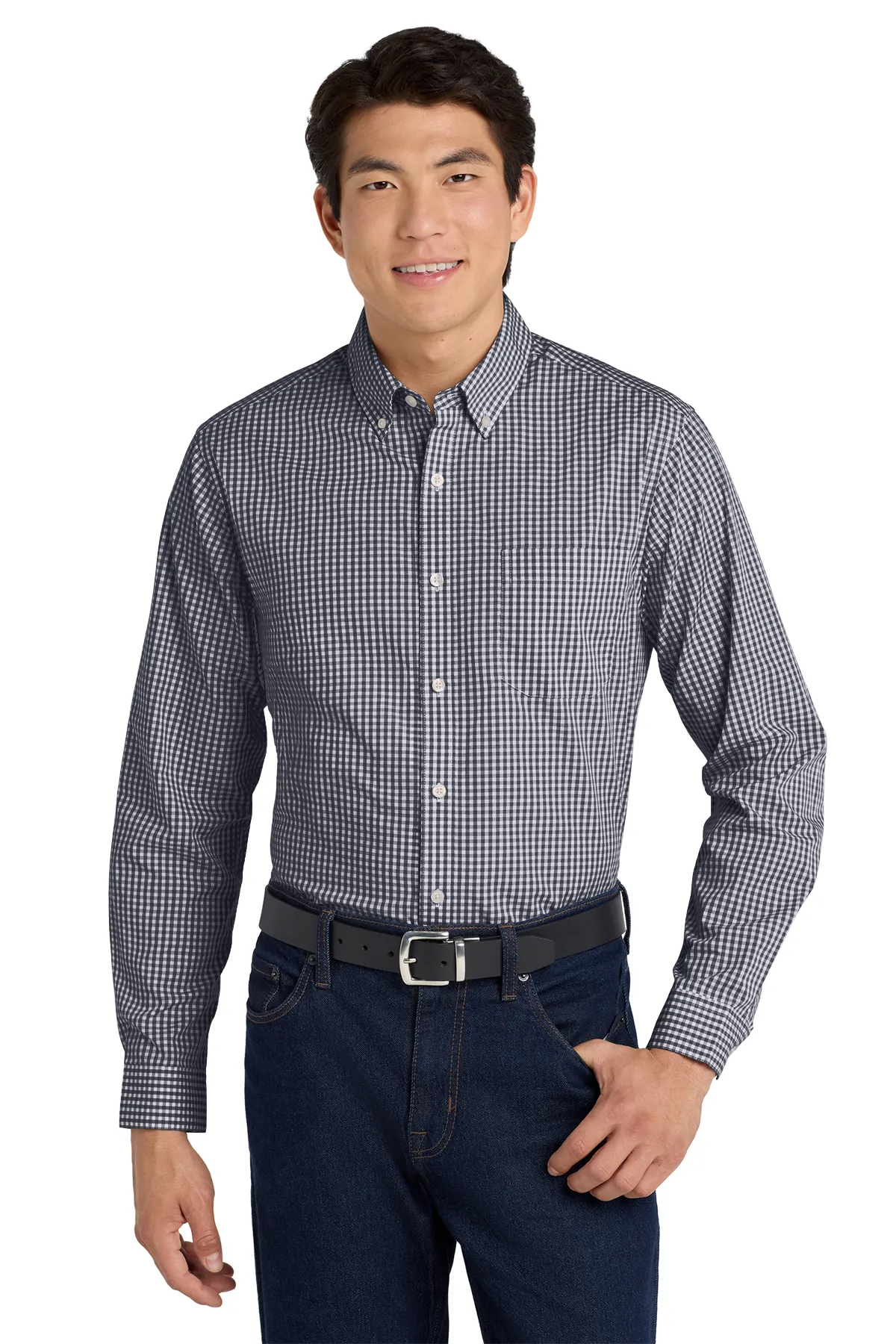 Port Authority® Broadcloth Gingham Easy Care Shirt